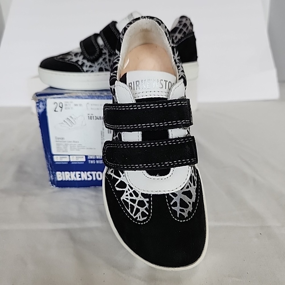 Birkenstock EU Size 29 US Size K11 Davao Reflective Lines Black Regular Fit